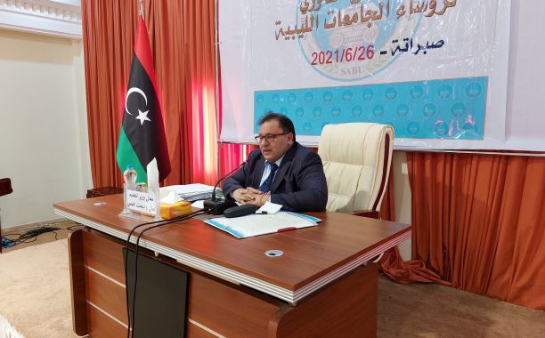اجتمع معالي وزير التعليم العالي بصبراتة مع رؤساء الجامعات الليبية