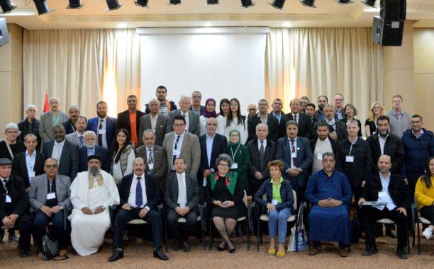حفل أختتام الملتقى الأول للماء في الصحراء المنعقد بدولة تونس بجامعة توزر وبمشاركة وفد من جامعة الجفرة